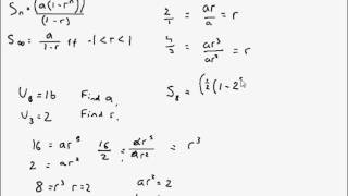 A Level Maths - C2 Geometric Series