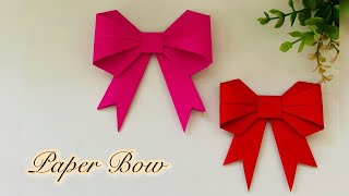 paper Bow | paper craft | origami | magic fold