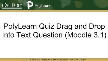 Quiz: Drag And Drop Into Text Question