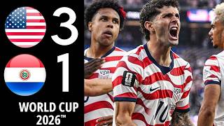USA vs Paraguay 3-1 highlights & All Goals • Folarin Balogun brace ⚽⚽