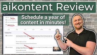 AIKontent Review - Schedule a Year's Worth of Content in Minutes - JUST WOW!