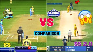 Sachin Saga Cricket Champions Vs Sachin Saga Pro Cricket Gameplay Full Comparison screenshot 3