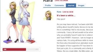 [OLD NEWS] Voice Actress of Weiss Leaves Rooster Teeth