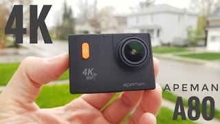Apeman A80 4K WIFI Action Camera REVIEW & Sample Videos and Pictures