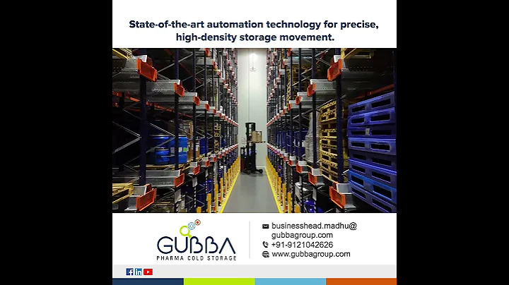 Gubba Pharma Cold Storage- A world class Pharma compliant cold storage .