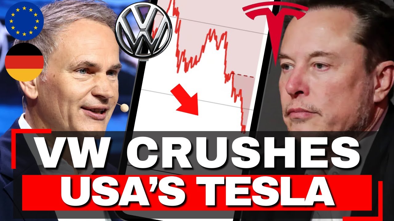Europe REJECTS Tesla - Volkswagen Overtakes USA as American EV Sales COLLAPSE