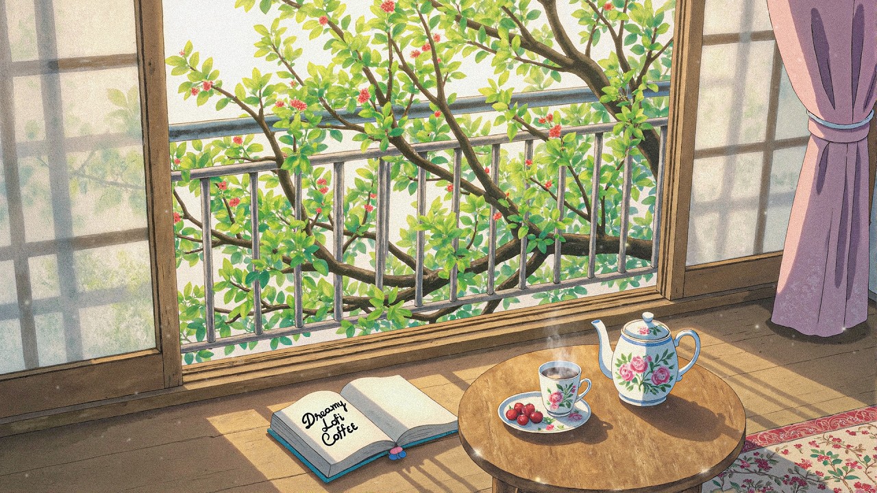 Lofi March Morning ☕🌿 Soft Sunshine & Tea | Calm Study / Chill Music