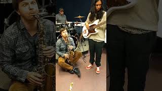 Rehearsing with Radhika De Saram Trio.