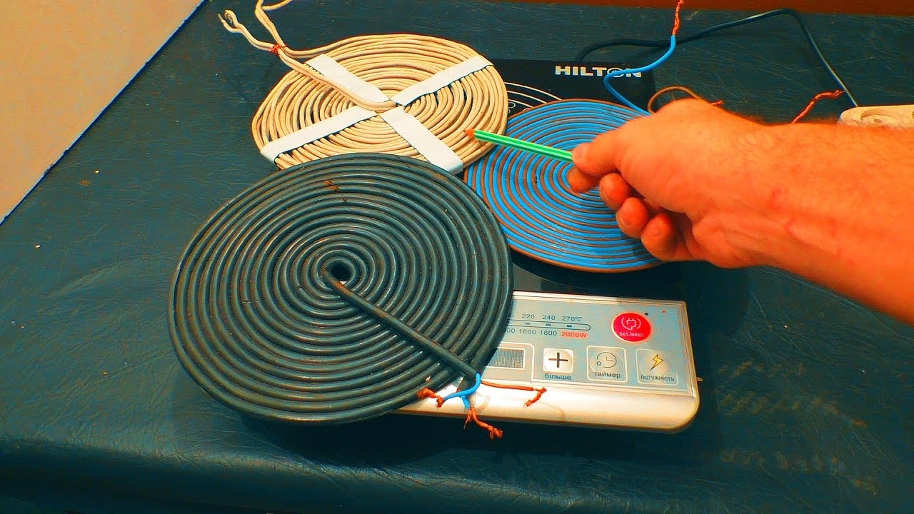 Индукционная печь и обычная катушка - YouTube