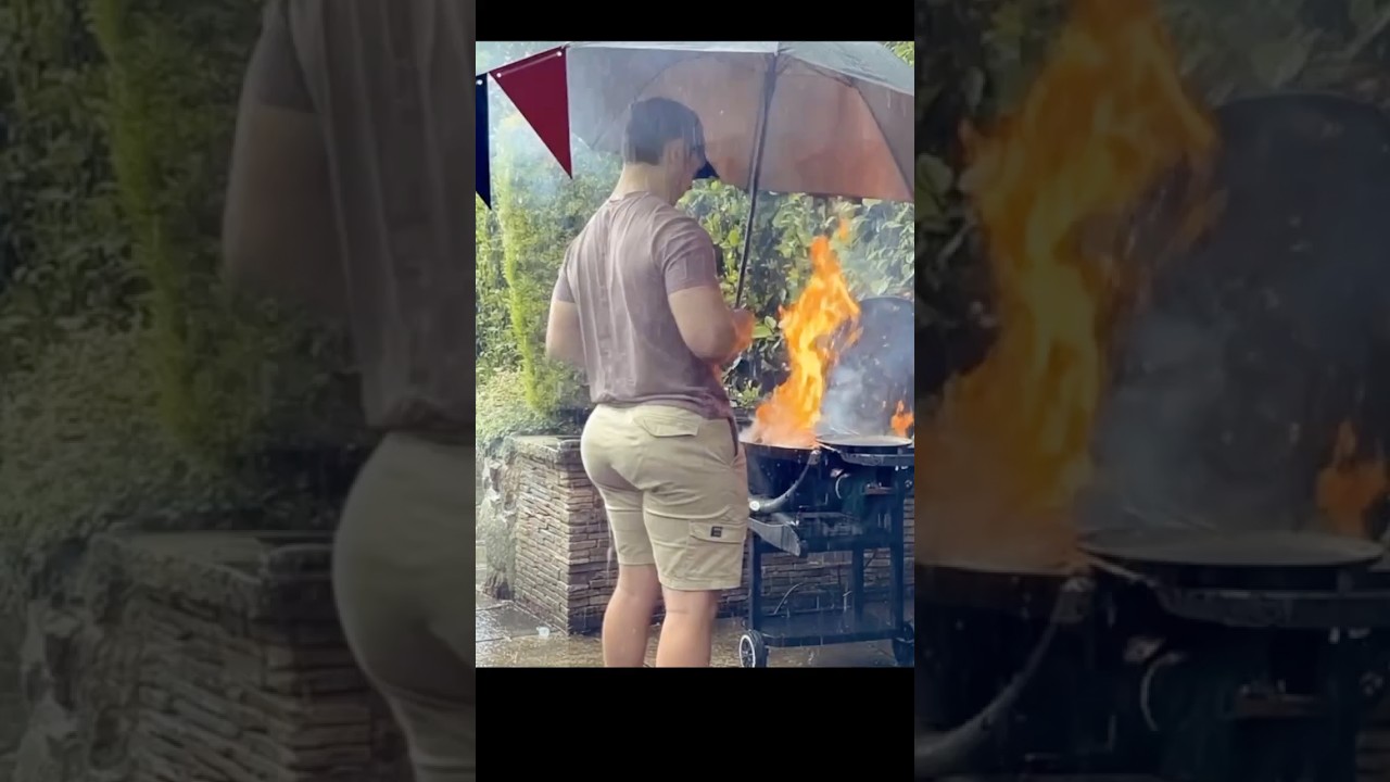 Rain Didn’t Stop This 🔥🌧️ | daily life | backyard grilling moment