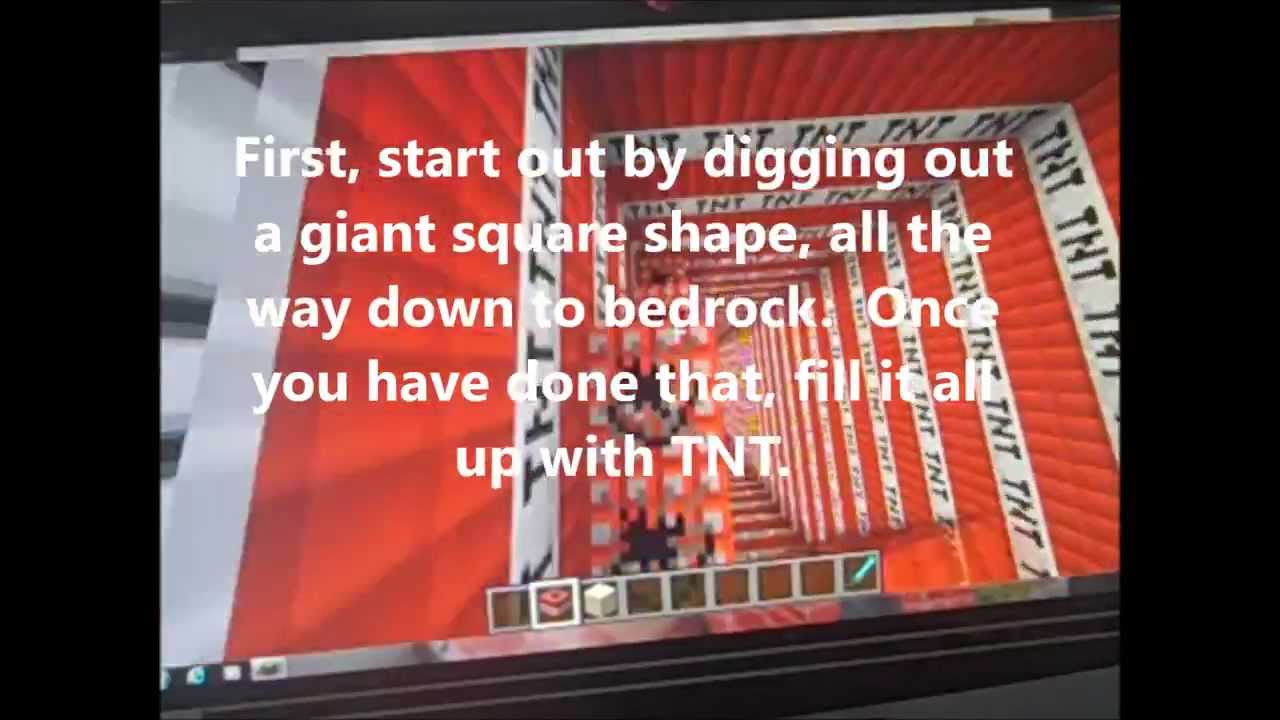 How to make a GIANT TNT explosion in minecraft - YouTube