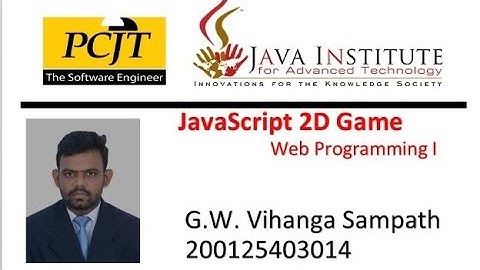 JavaScript 2D gam |Vihanga