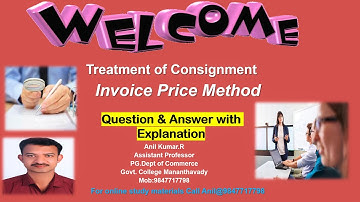 Invoice Price Method Consignment Problem Solved
