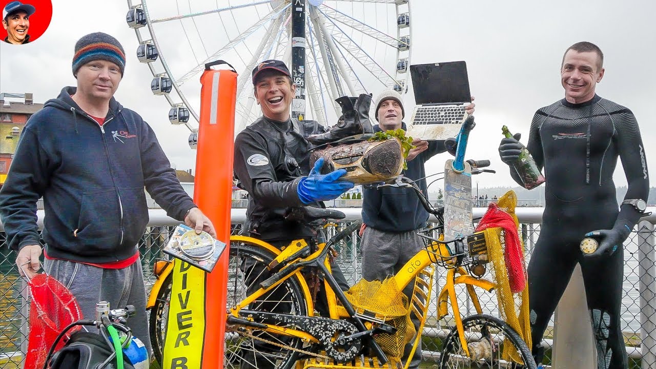 FOUND (6 Phones, MacBook & Credit Cards) Diving Seattle Great Wheel