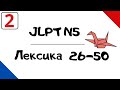 Лексика JLPT N5 с примерами (26-50)