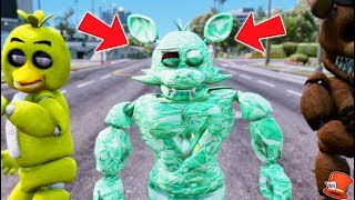 NEW BUFF EMERALD FOXY ANIMATRONIC! (GTA 5 Mods FNAF RedHatter)