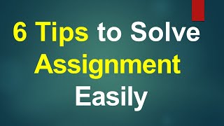 6 Tips to Solve VU Assignment Easily-How to Solve VU Assignment Easily?