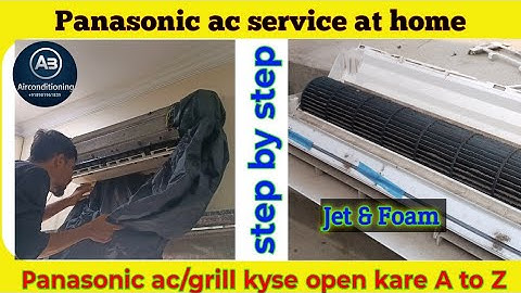 🪛Panasonic AC service Jet and foam Split AC💸 Servicing #ACService#abairconditioning #BestACService 