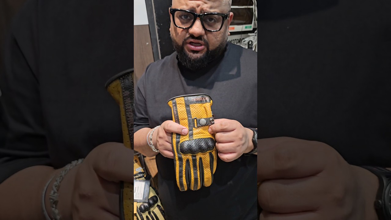 Быстрый обзор летних мотоциклетных перчаток Helstons 🇫🇷 Eagle Gold Brown Leather | Motorcyclestuf...