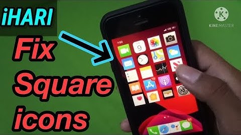 How to FIX square icons on iphone