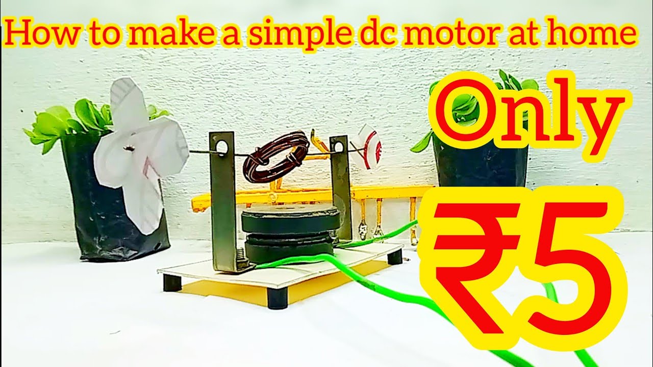 How to Make a Simple Dc Motor at Home Cooper Wire or Se Motor