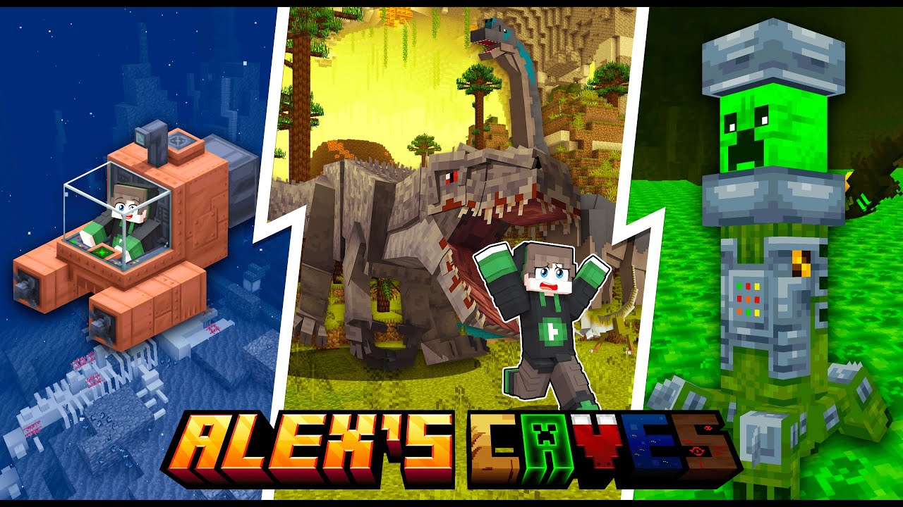 NEUE HÖHLEN IN MINECRAFT ?!?! | Alex Caves [Modvorstellung] - YouTube