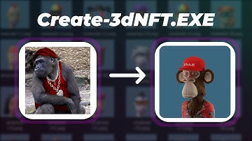 How to create a 3D NFT ART for FREE | No coding