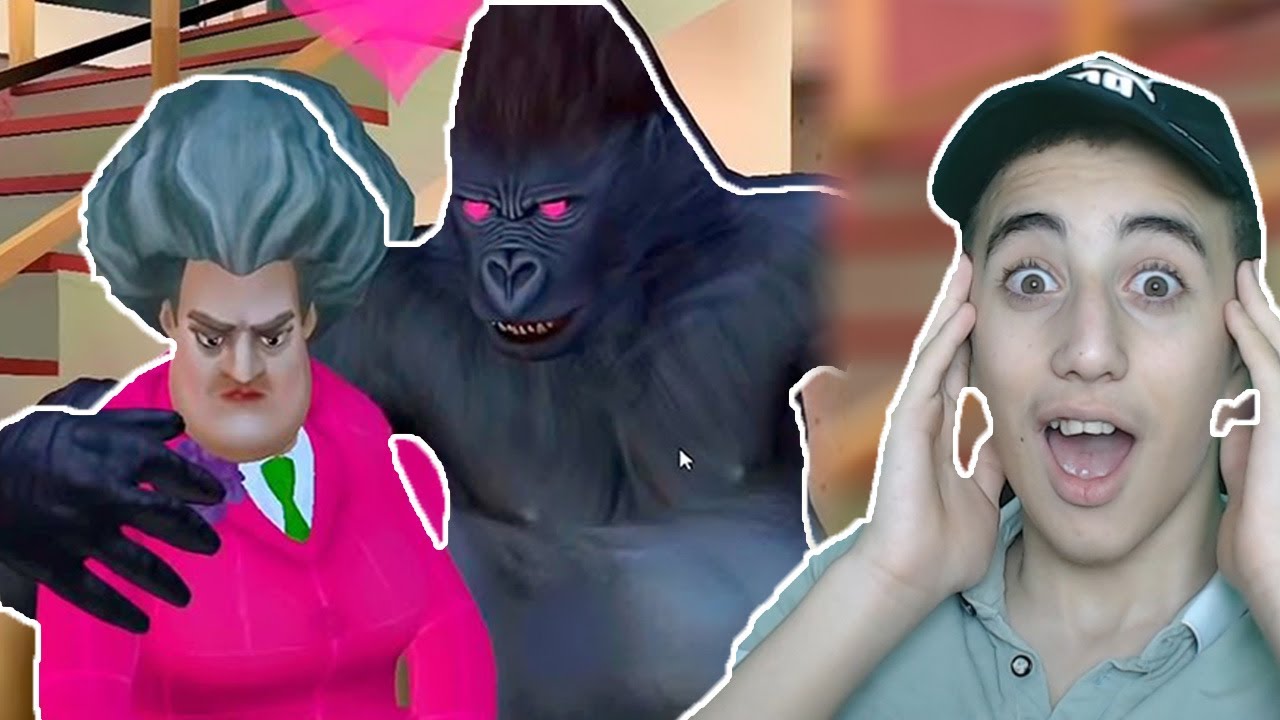 مقلب الغوريلا في المدرسه 😂 12# | Scary Teacher