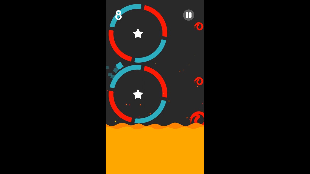 Color switch | VOLCANO | levels 51-60 | gameplay