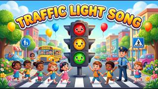 Red Yellow Green Traffic Light Song | Learn Colors & Road Signs | Kids Educational Video