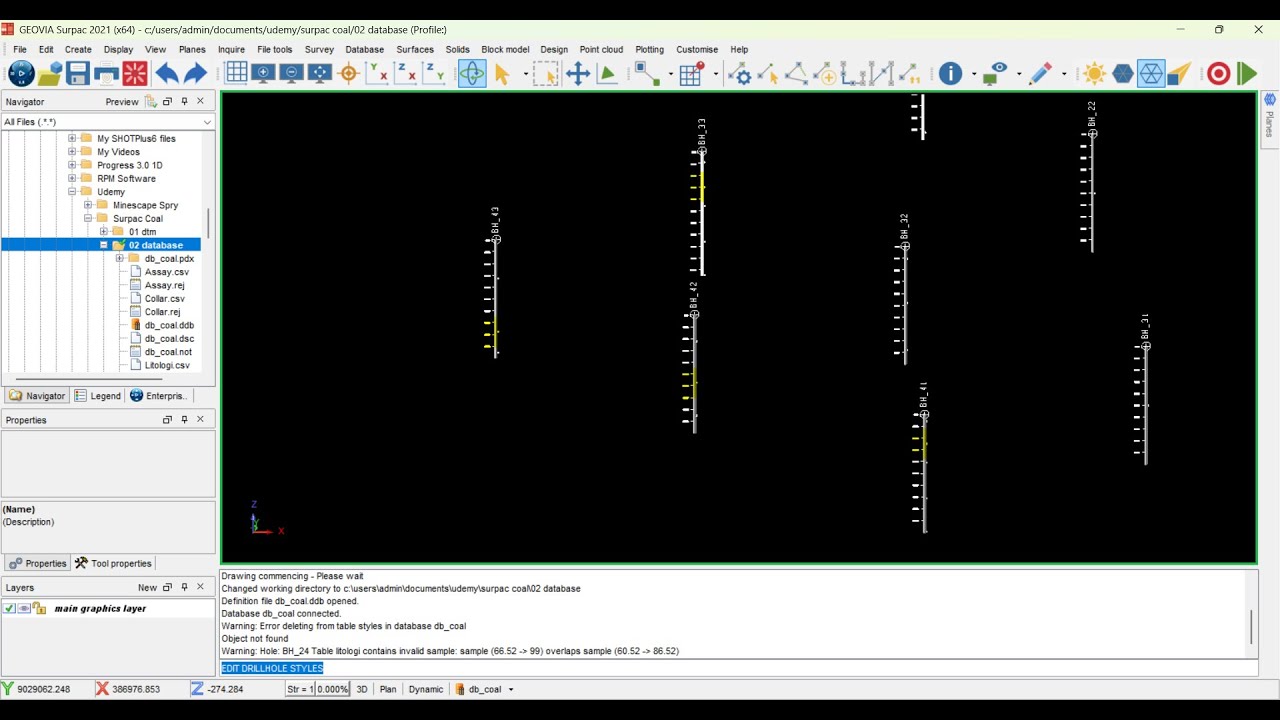 Pengolahan Data Borehole dan Pembuatan Database Geologi Surpac - YouTube