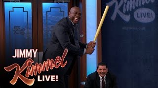 Magic Johnson & Jimmy Kimmel Play Wiffle Ball