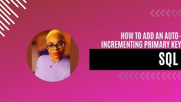 How to Add an Auto-Incrementing Primary Key in SQLite