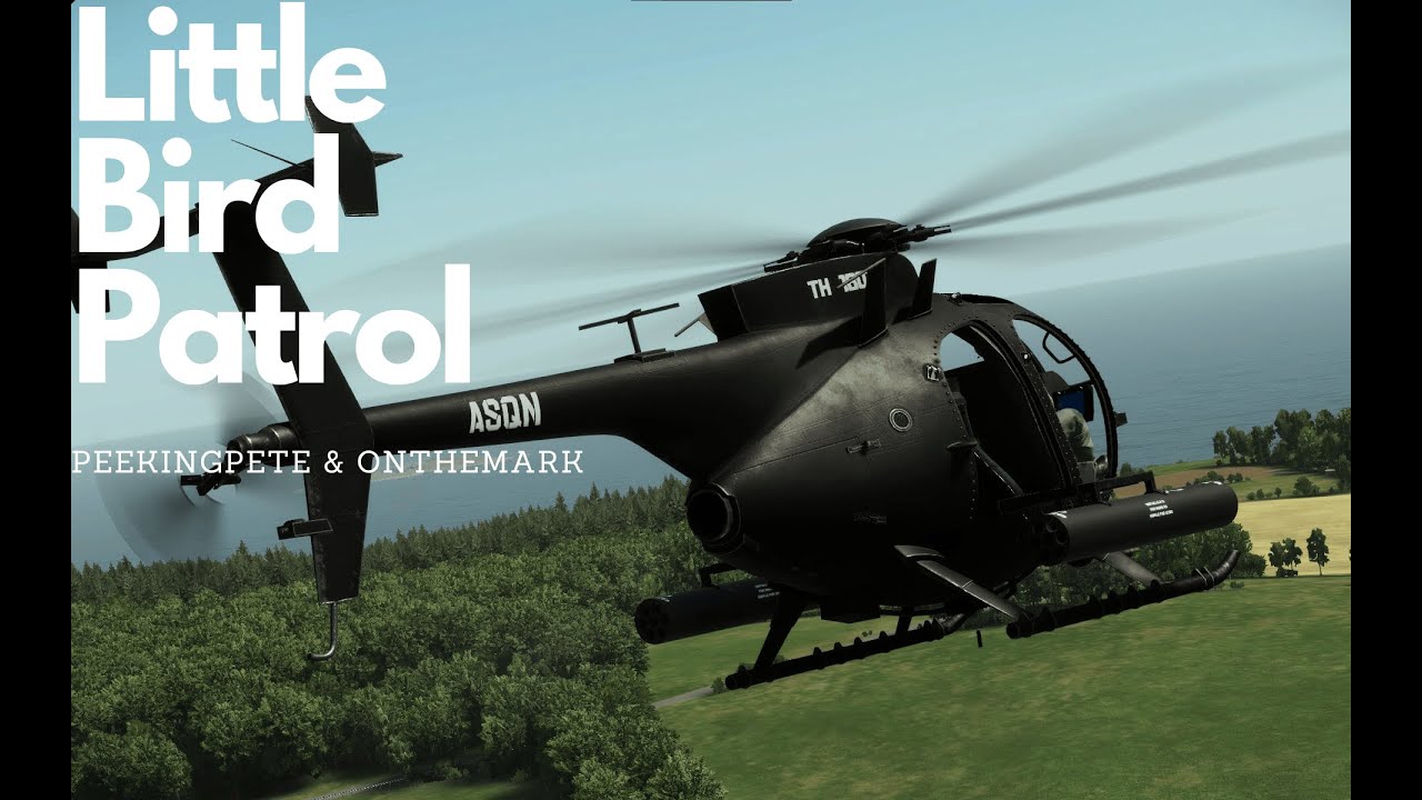 Dual Little Bird Patrol in Arma Reforger | Logitech Extreme 3D Pro Flight Stick