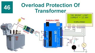 Overload Protection Of Transformer With Code and Circuit || Proteus Simulation