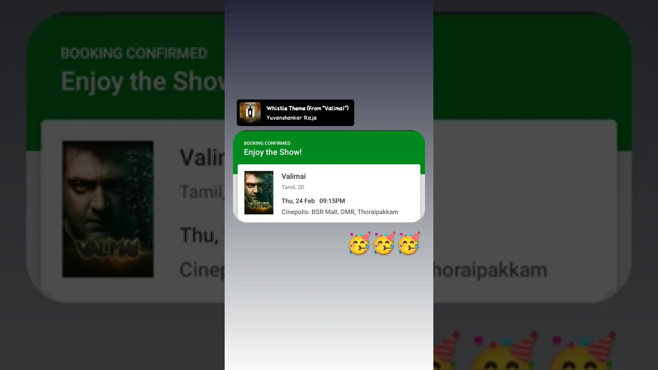 Valimai Booking WhatsApp status 