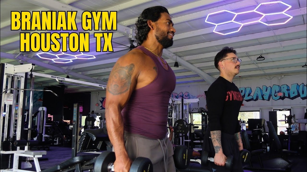 Braniak Gym Houston Texas | Back Shoulders Biceps workout