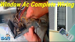 Window Ac Complete Wiring | Compressor, Fan Motor, Selector Switch, Combine Capacitor All Wiring