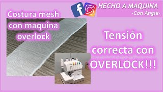 Overlock Tensión Para Coser Tela Mesh Stretch