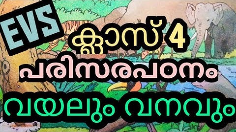 വയലും വനവും | ക്ലാസ് 4 പരിസരപഠനം | Standard 4 EVS Unit 1 | Vayalum Vanavum | Parisarapadanam