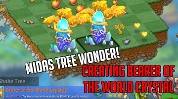 Creating Bearer Of The Crystal World - Midas Tree Wonder | Merge Dragons