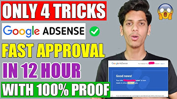 🔴Live Proof Fast Google AdSense Approval Trick ( Only 4 Tricks ) For Blogger & WordPress In 2021