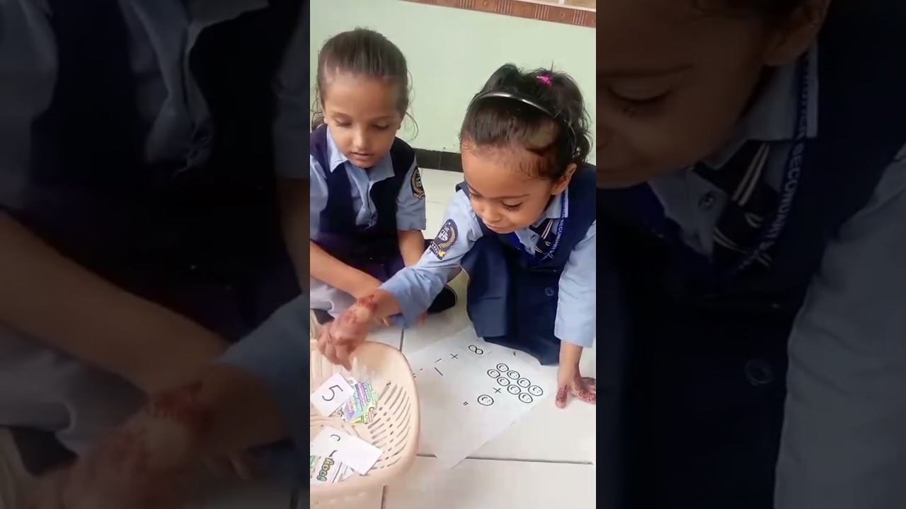 “🎊 Little Gracians make math fun with hands-on number additions! 🤩 