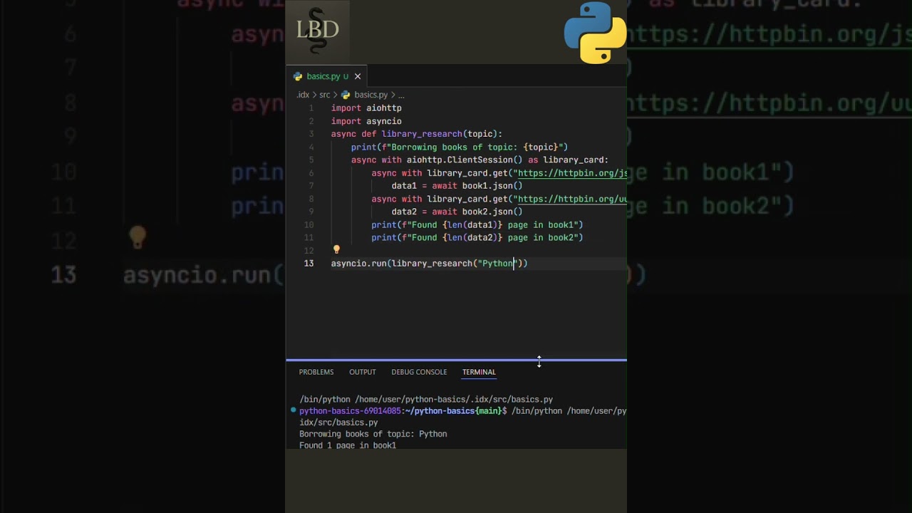 Python Basics - Async With