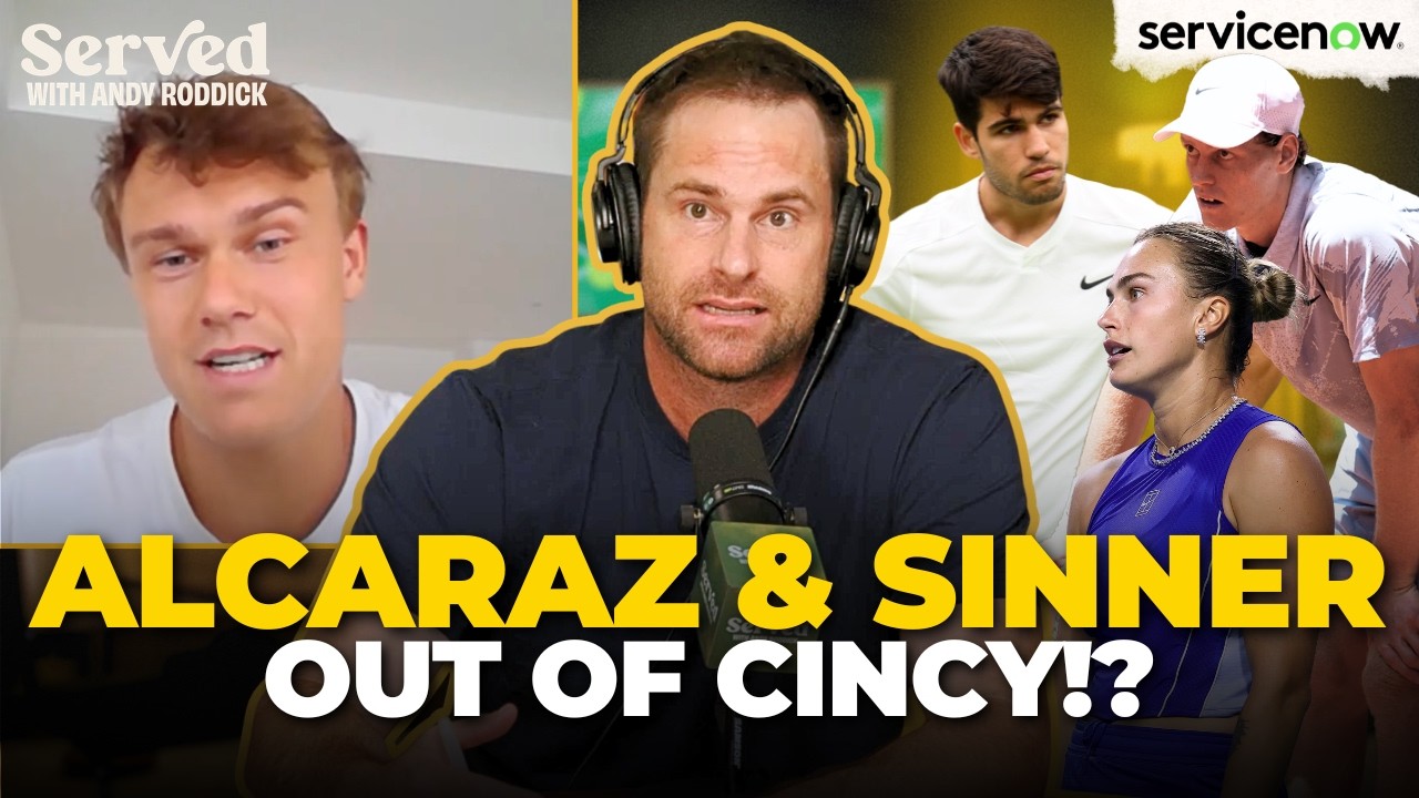 Holger Rune updates Roddick on his Comeback Plan | Alcaraz & Sinner OUT of Cincinnati 