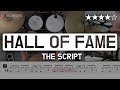 Lv14  hall of fame  the script  pop drum cover score lessons tutorial  drummate