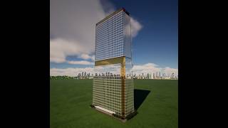Bank tower 3d Model 43 floors