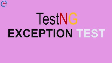 TestNG Exception Test