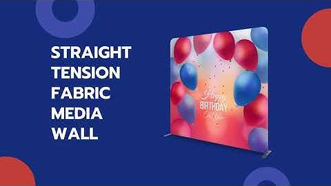 Backdropsource - Straight Tension Fabric Media Wall Backdrop