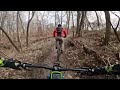 Following Matt up from lakeside bonus loop to road crossing